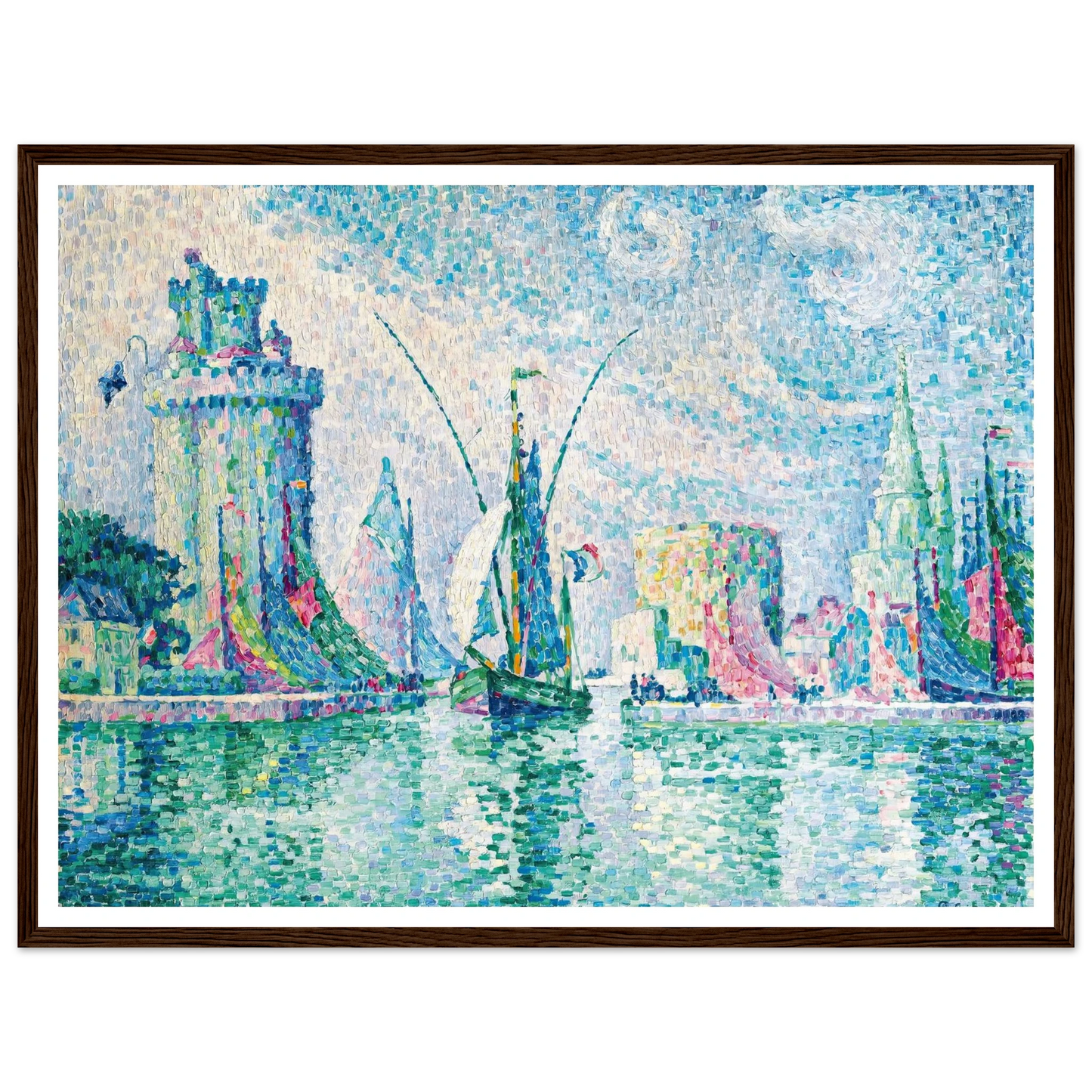 Les Tours Vertes, La Rochelle (1913) Art Print | Paul Signac-Quipham Collections