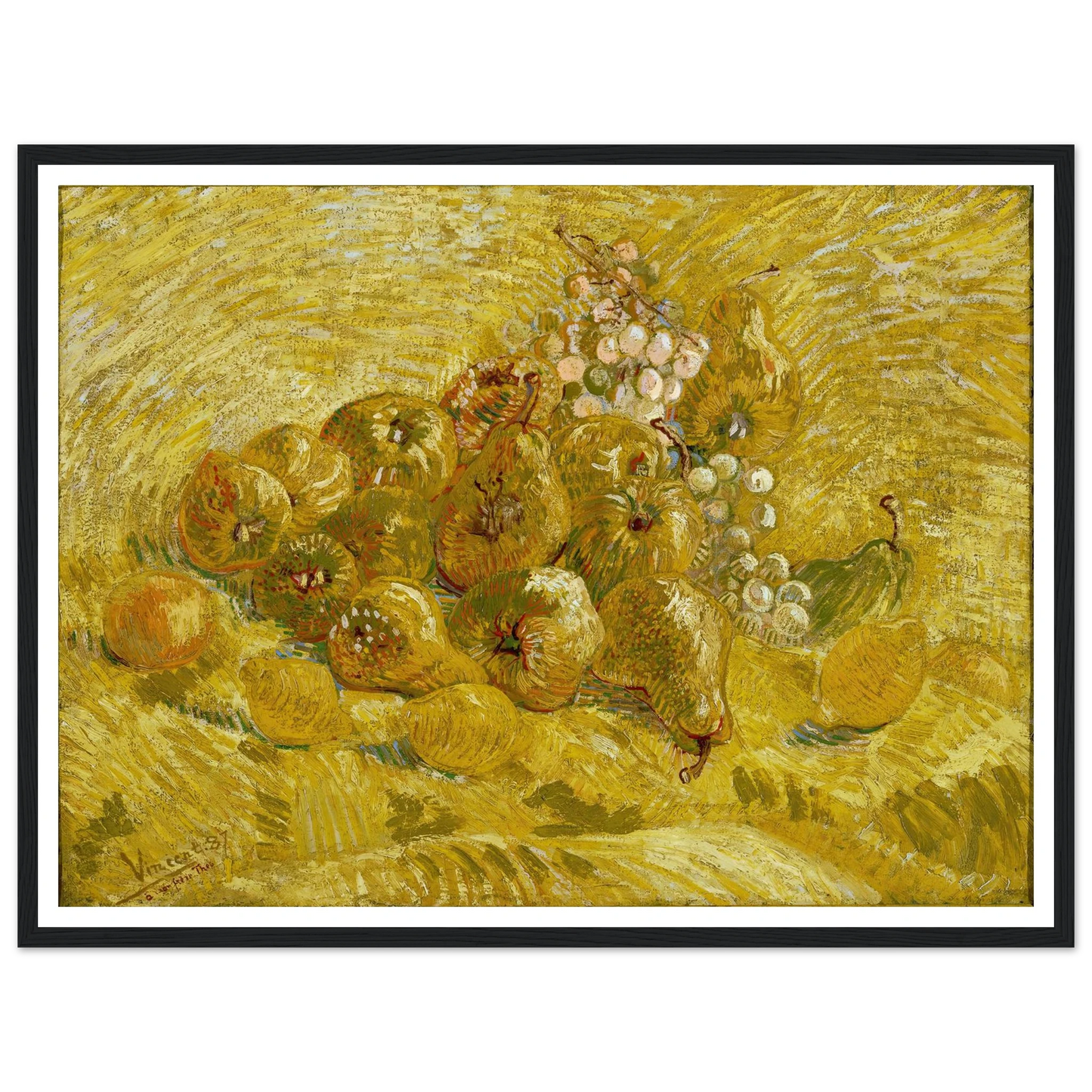 Quinces, lemons, pears and grapes (from 1887 until 1888) Art Print | Vincent van Gogh-Quipham Collections