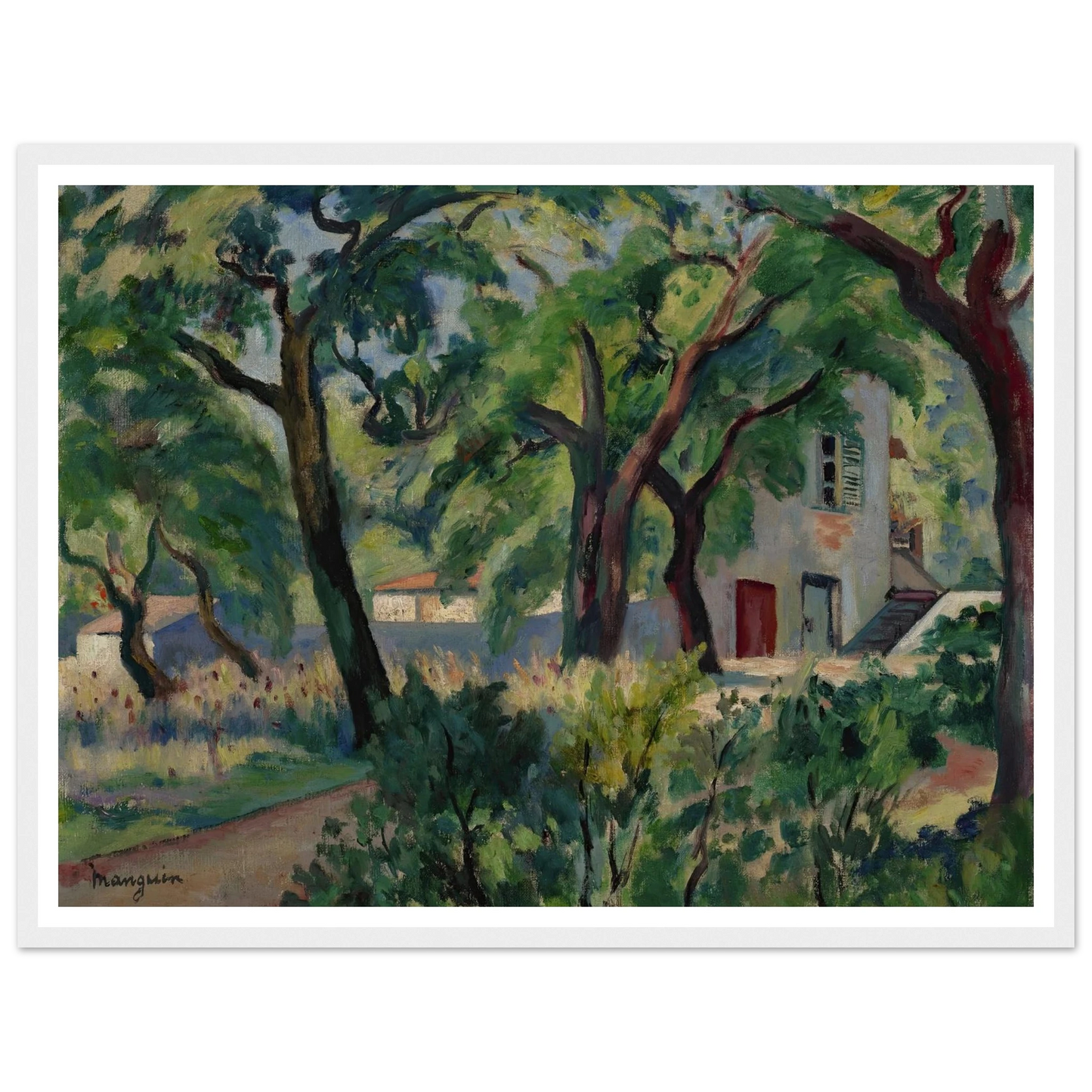 La Maison dans la forêt, Saint-Tropez (1924) Art Print | Henri Manguin-Quipham Collections