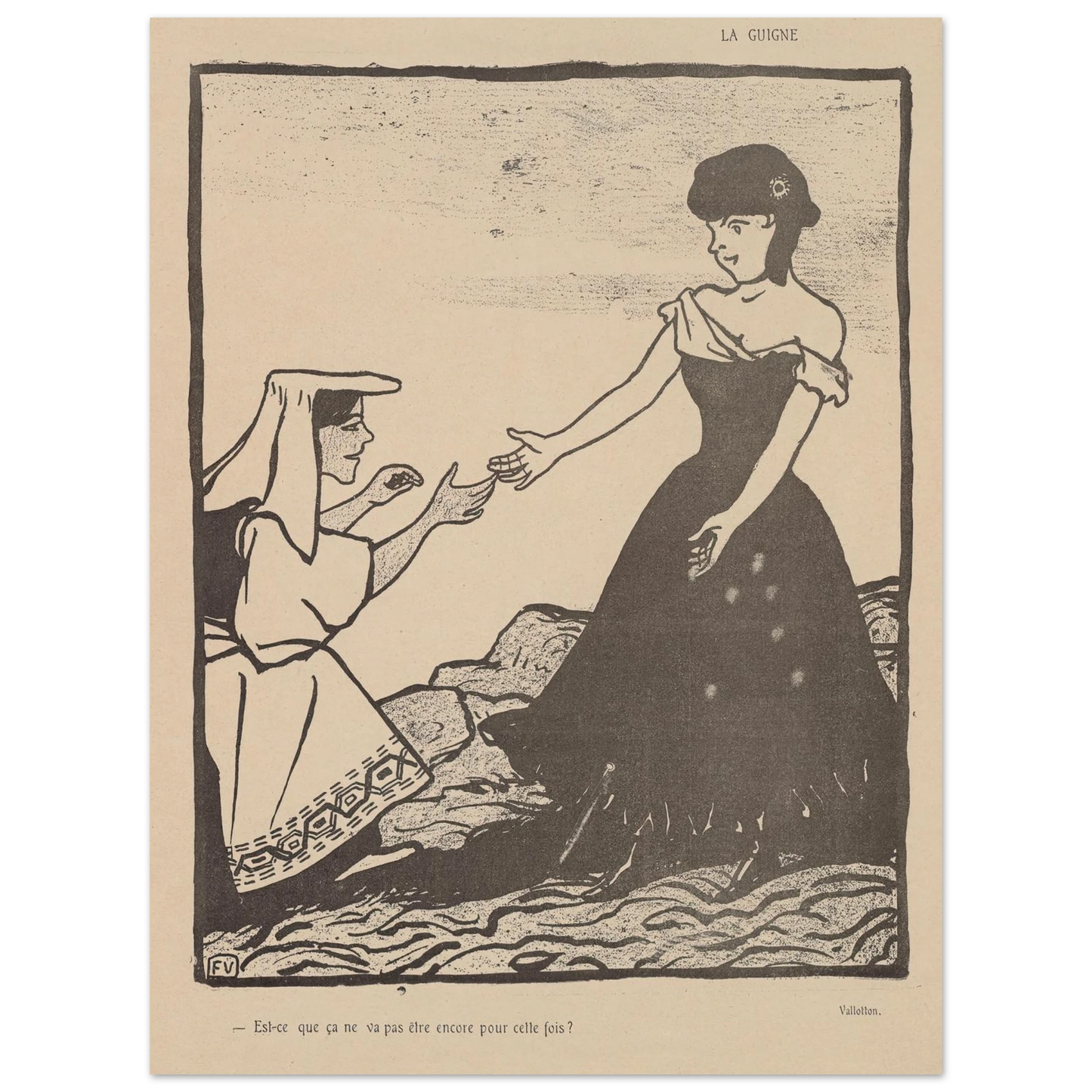 25 juillet 1903 Art Print | Felix Vallotton-Quipham Collections