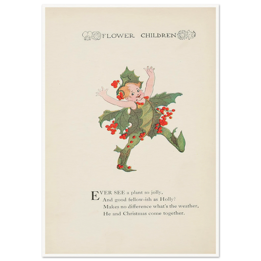 Flower Children pl.83 - Framed Poster - 30x40 cm / 12x16″ - Black frame