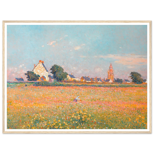 Flower Garden Art Print | Ferdinand du Puigaudeau - Framed Poster - 30x40 cm / 12x16″ - Black frame
