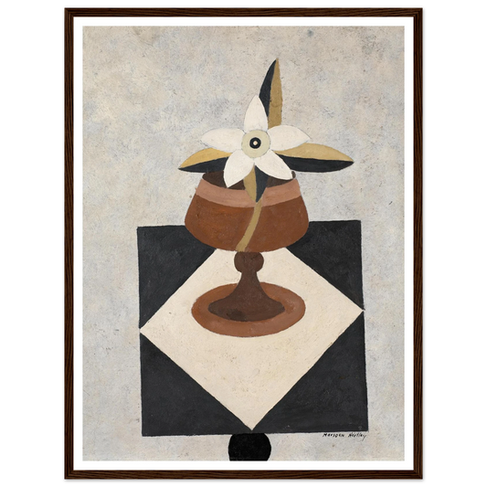 Flowerpiece (1916) Art Print | Marsden Hartley - Framed Poster - 30x40 cm / 12x16″ - Black frame