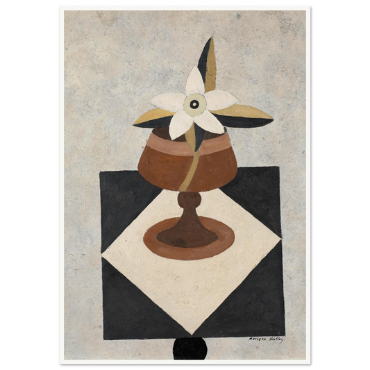 Flowerpiece (1916) Art Print | Marsden Hartley - Framed Poster - 30x40 cm / 12x16″ - Black frame