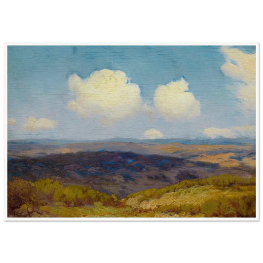 Flying Shadows (1910) Art Print | Julian Onderdonk - Framed Poster - 30x40 cm / 12x16″ - Black frame