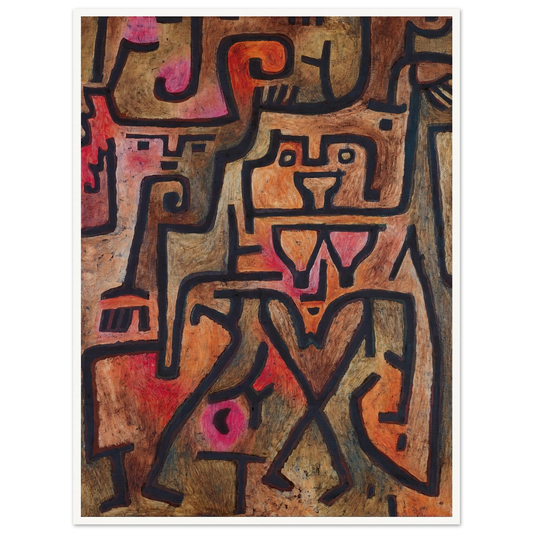 Forest Witches (1938) Art Print | Paul Klee - Framed Poster - 30x40 cm / 12x16″ - Black frame