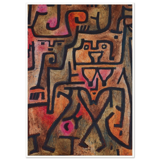 Forest Witches (1938) Art Print | Paul Klee - Framed Poster - 30x40 cm / 12x16″ - Black frame