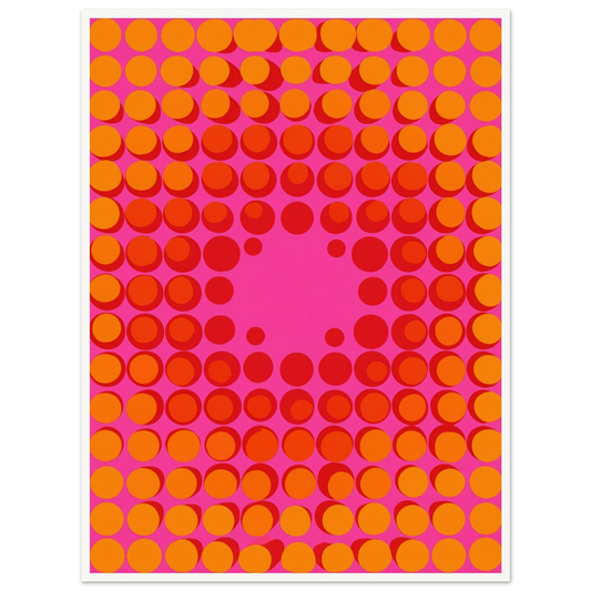 Fuchsia Vibration - Framed Poster - 30x40 cm / 12x16″ - Black frame