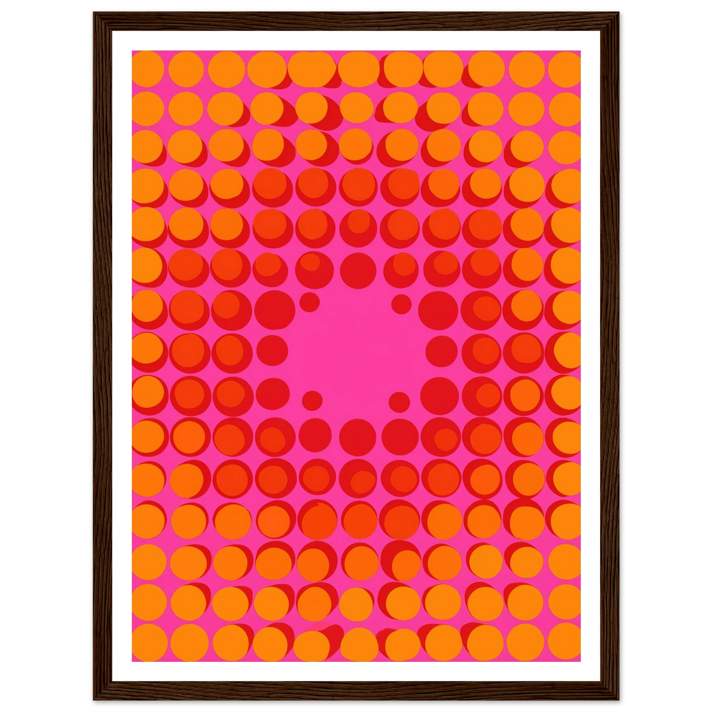 Fuchsia Vibration - Framed Poster - 30x40 cm / 12x16″ - Black frame