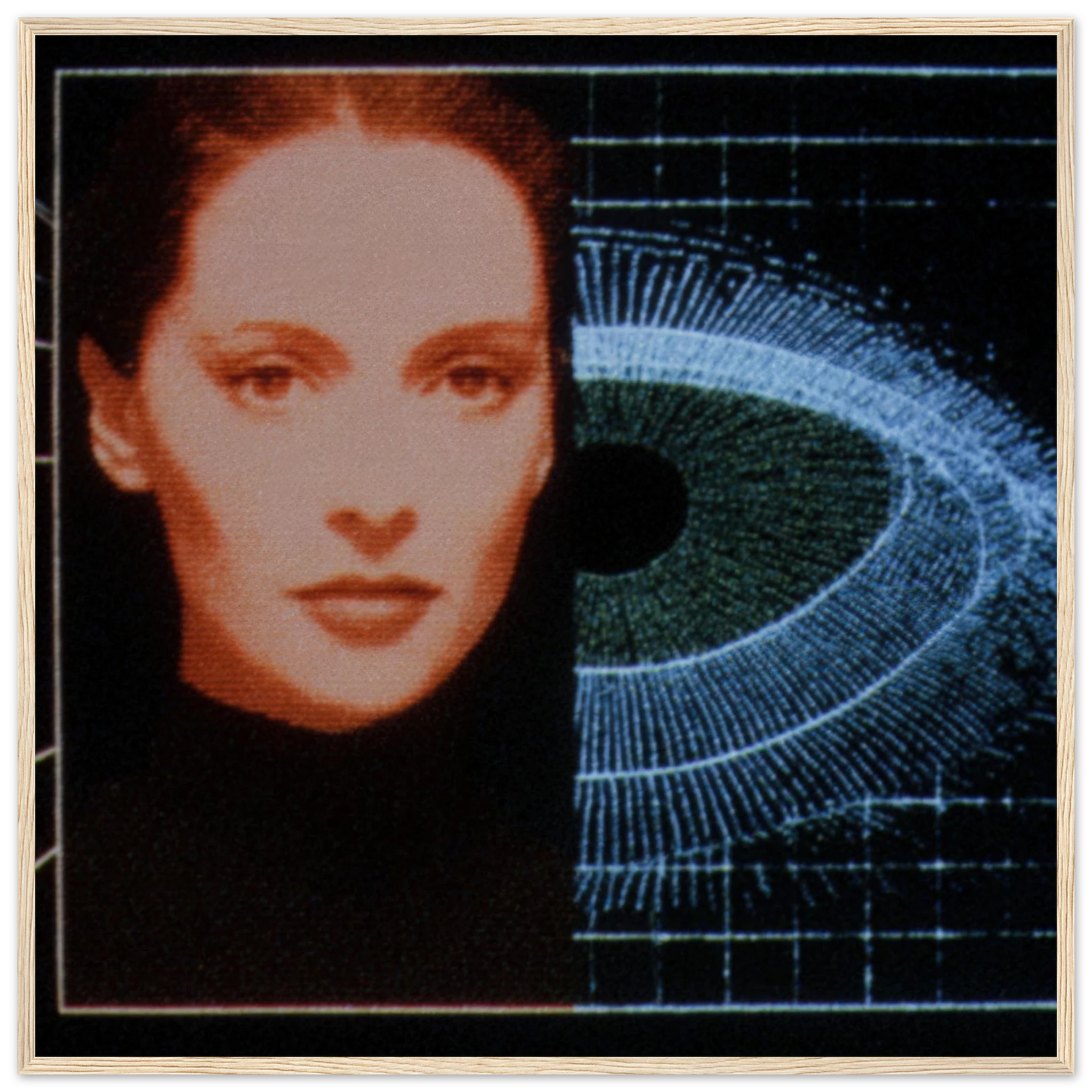 Future Solitude - Framed Poster - 50x50 cm / 20x20″ - Black frame