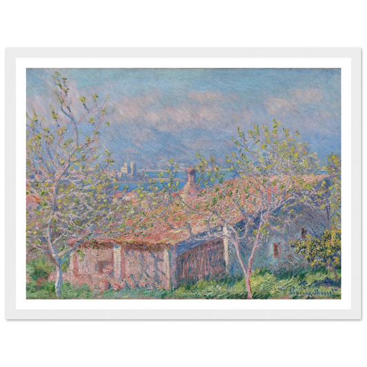Gardener’s House at Antibes (1888) Art Print | Claude Monet - Framed Poster - 30x40 cm / 12x16″ - Black frame