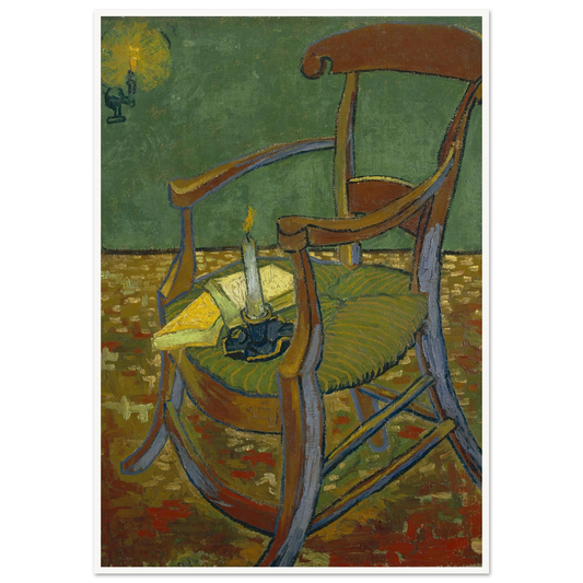 Gauguin’s Chair (1888) Art Print | Vincent van Gogh - Framed Poster - 30x40 cm / 12x16″ - Black frame
