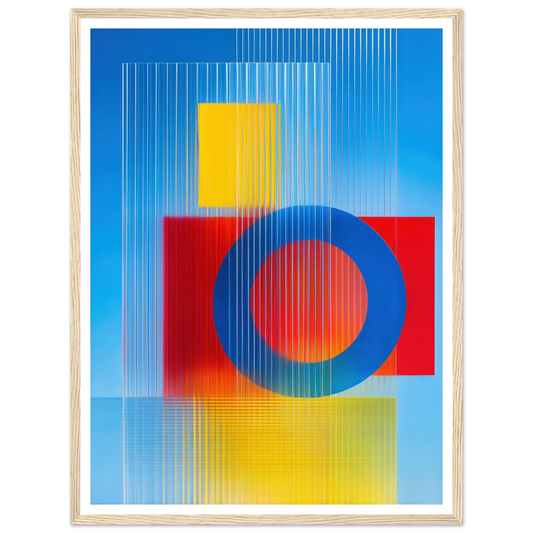 Geometric Balance - Framed Poster - 30x40 cm / 12x16″ - Black frame