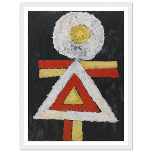 Geometric Figure (1889 – 1943) Art Print | Marsden Hartley - Framed Poster - 30x40 cm / 12x16″ - Black frame