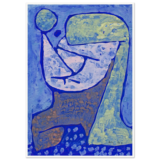 Gezeichnetes Mädchen (1939) Art Print | Paul Klee - Framed Poster - 30x40 cm / 12x16″ - Black frame