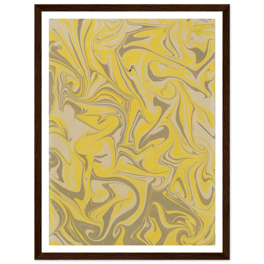 Gezogenes Marmorpapier (1890) Art Print | Anker Kyster - Framed Poster - 30x40 cm / 12x16″ - Black frame