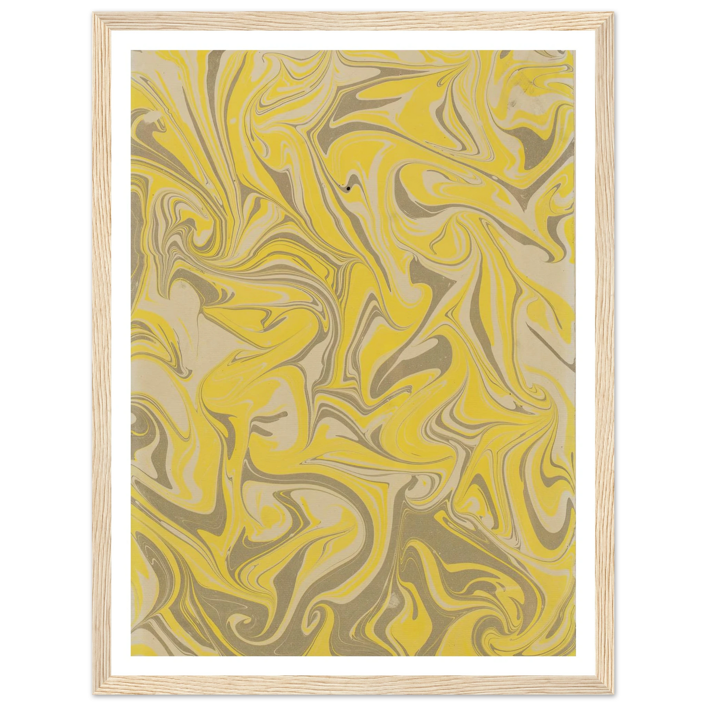 Gezogenes Marmorpapier (1890) Art Print | Anker Kyster - Framed Poster - 30x40 cm / 12x16″ - Black frame