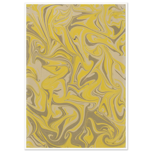 Gezogenes Marmorpapier (1890) Art Print | Anker Kyster - Framed Poster - 30x40 cm / 12x16″ - Black frame