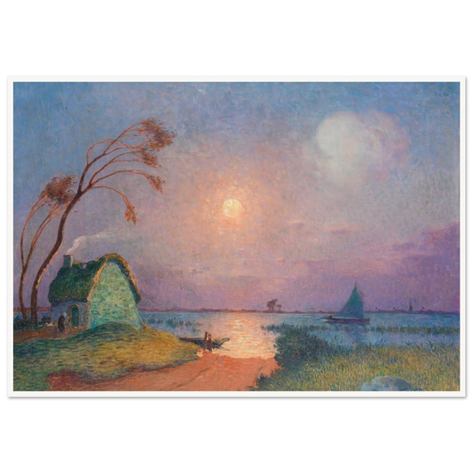 Grande Briere Landscape, 1924-26 Art Print | Ferdinand du Puigaudeau - Framed Poster - 30x40 cm / 12x16″ - Black frame