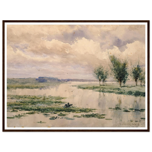 Haines Point (1908) Art Print | William Henry Holmes - Framed Poster - 30x40 cm / 12x16″ - Black frame