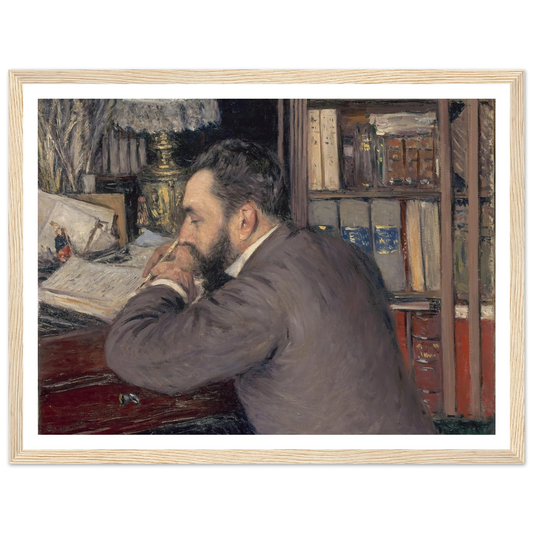 Henri Cordier (1883) Art Print | Gustave Caillebotte - Framed Poster - 30x40 cm / 12x16″ - Black frame
