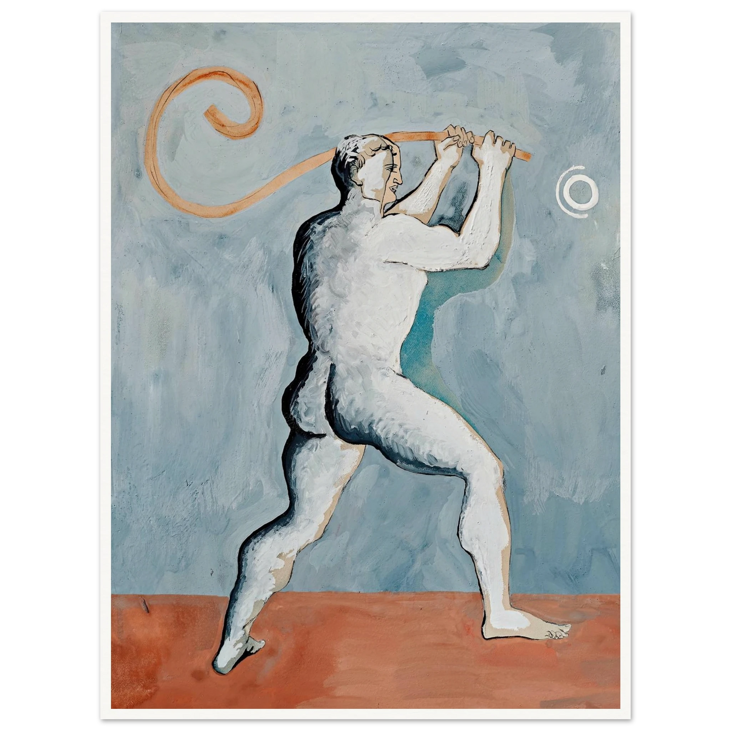 Hercule Devant La Lune (circa 1924-1926) Art Print | Francis Picabia - Framed Poster - 30x40 cm / 12x16″ - Black frame