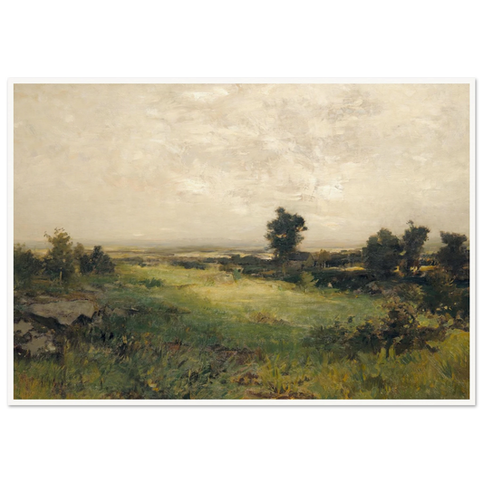Housatonic Valley (ca. 1880-1890) Art Print | Alexander Helwig Wyant - Framed Poster - 30x40 cm / 12x16″ - Black frame