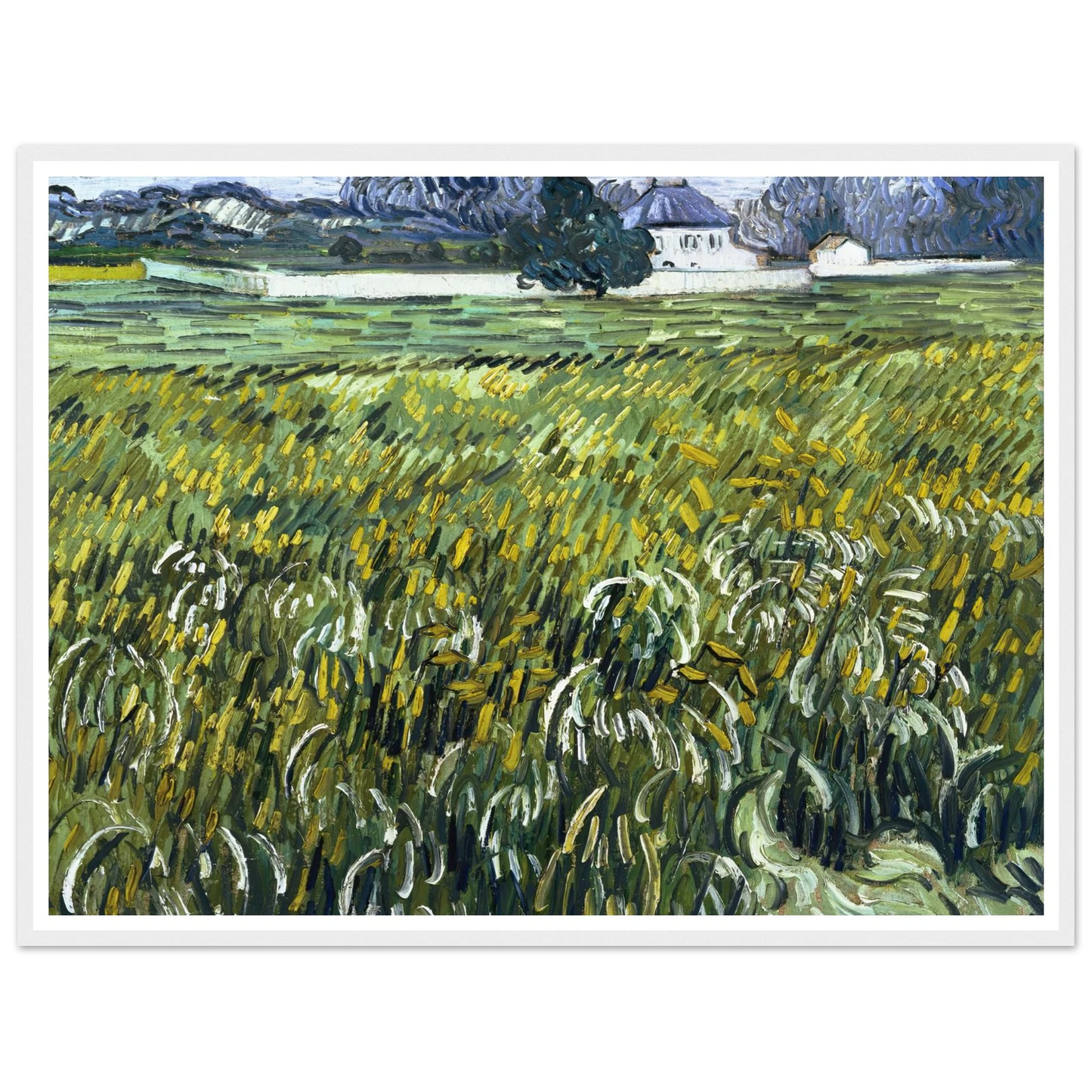 House at Auvers Art Print | Vincent van Gogh - Framed Poster - 30x40 cm / 12x16″ - Black frame
