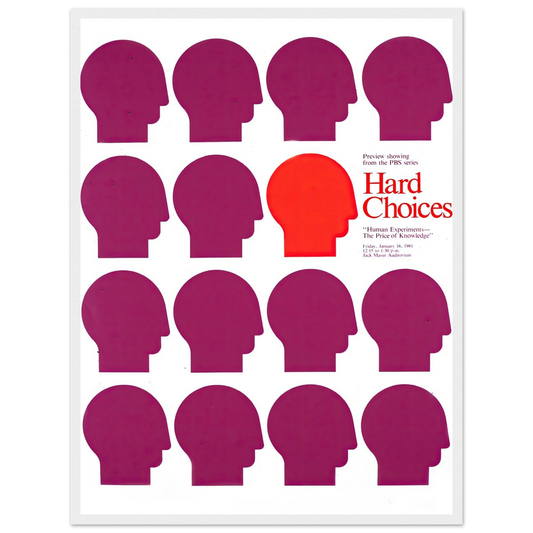 Human experiments–the price of knowledge (1981) Art Print | National Institutes of Health - Framed Poster - 30x40 cm / 12x16″ - Black frame