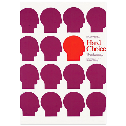 Human experiments–the price of knowledge (1981) Art Print | National Institutes of Health - Framed Poster - 30x40 cm / 12x16″ - Black frame