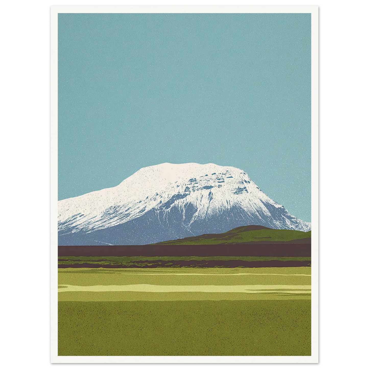 Hvannadalshnúkur's Wide Crown - Framed Poster - 30x40 cm / 12x16″ - Black frame