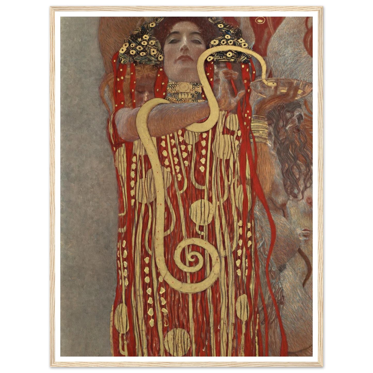 Hygieia Art Print | Gustav Klimt - Framed Poster - 30x40 cm / 12x16″ - Black frame