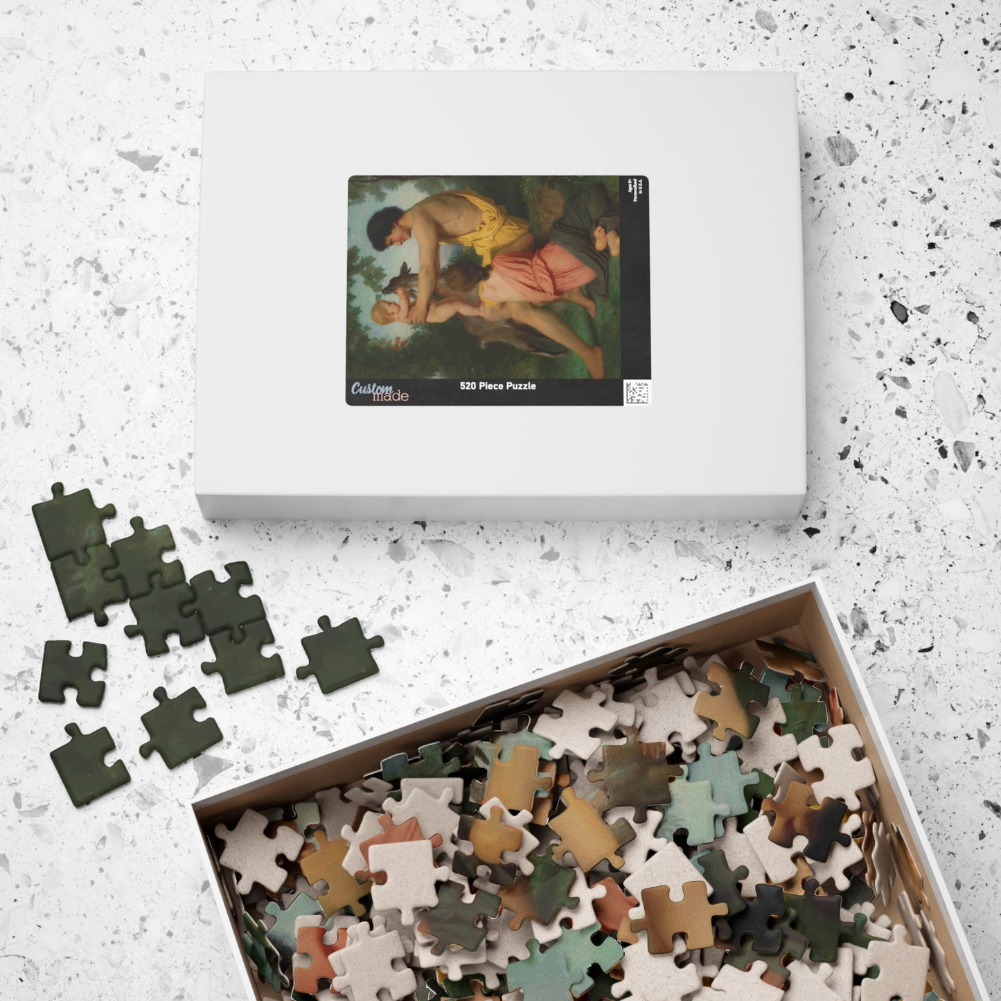 Idylle; Famille Antique Puzzle | William-Adolphe Bouguereau - - 252 pcs (Vertical) -