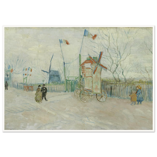 Impasse des Deux Frères (1887) Art Print | Vincent van Gogh - Framed Poster - 30x40 cm / 12x16″ - Black frame