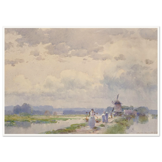 In Holland Art Print | William Henry Holmes - Framed Poster - 30x40 cm / 12x16″ - Black frame