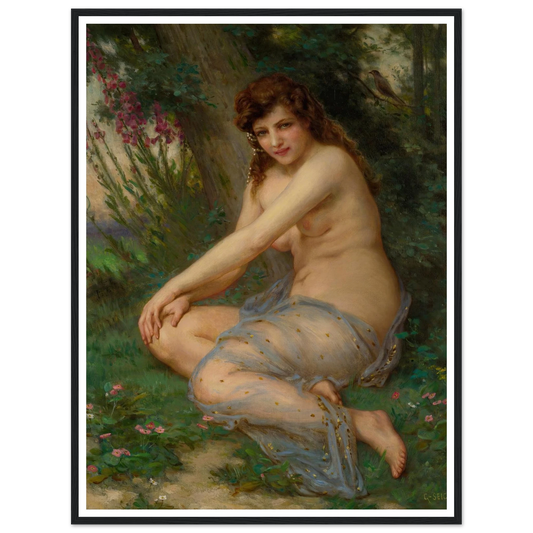 In The Forest Art Print | Guillaume Seignac - Framed Poster - 30x40 cm / 12x16″ - Black frame
