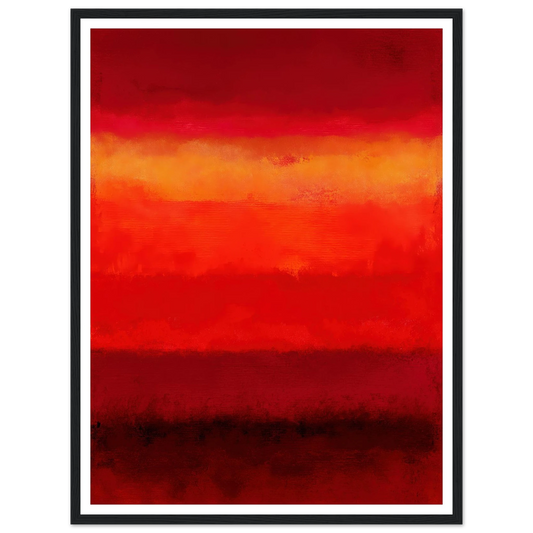 Inferno Strata - Framed Poster - 30x40 cm / 12x16″ - Black frame
