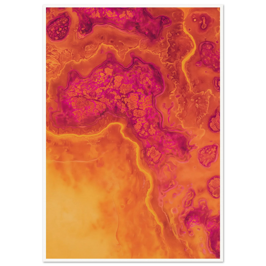 Inner Heat Bloom - Framed Poster - 30x40 cm / 12x16″ - Black frame