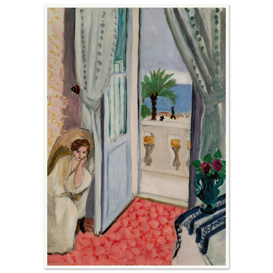 Interior at Nice (1919) Art Print | Henri Matisse - Framed Poster - 30x40 cm / 12x16″ - Black frame