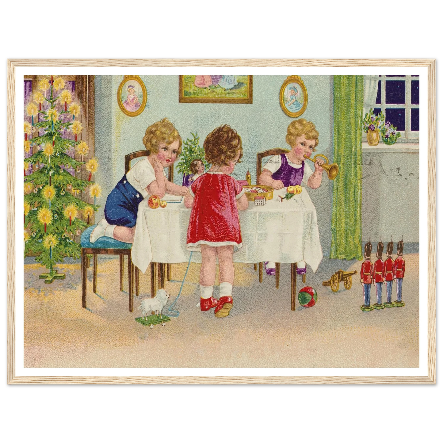Interior Holiday Minuet - Framed Poster - 30x40 cm / 12x16″ - Black frame