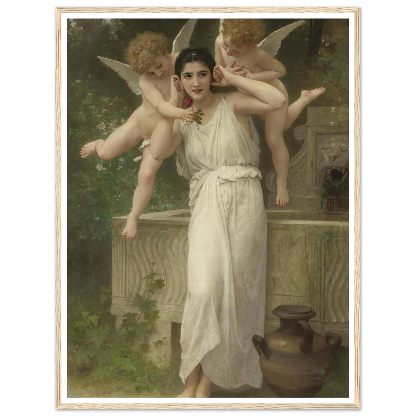 Jeunesse Art Print | William Bouguereau - Framed Poster - 30x40 cm / 12x16″ - Black frame