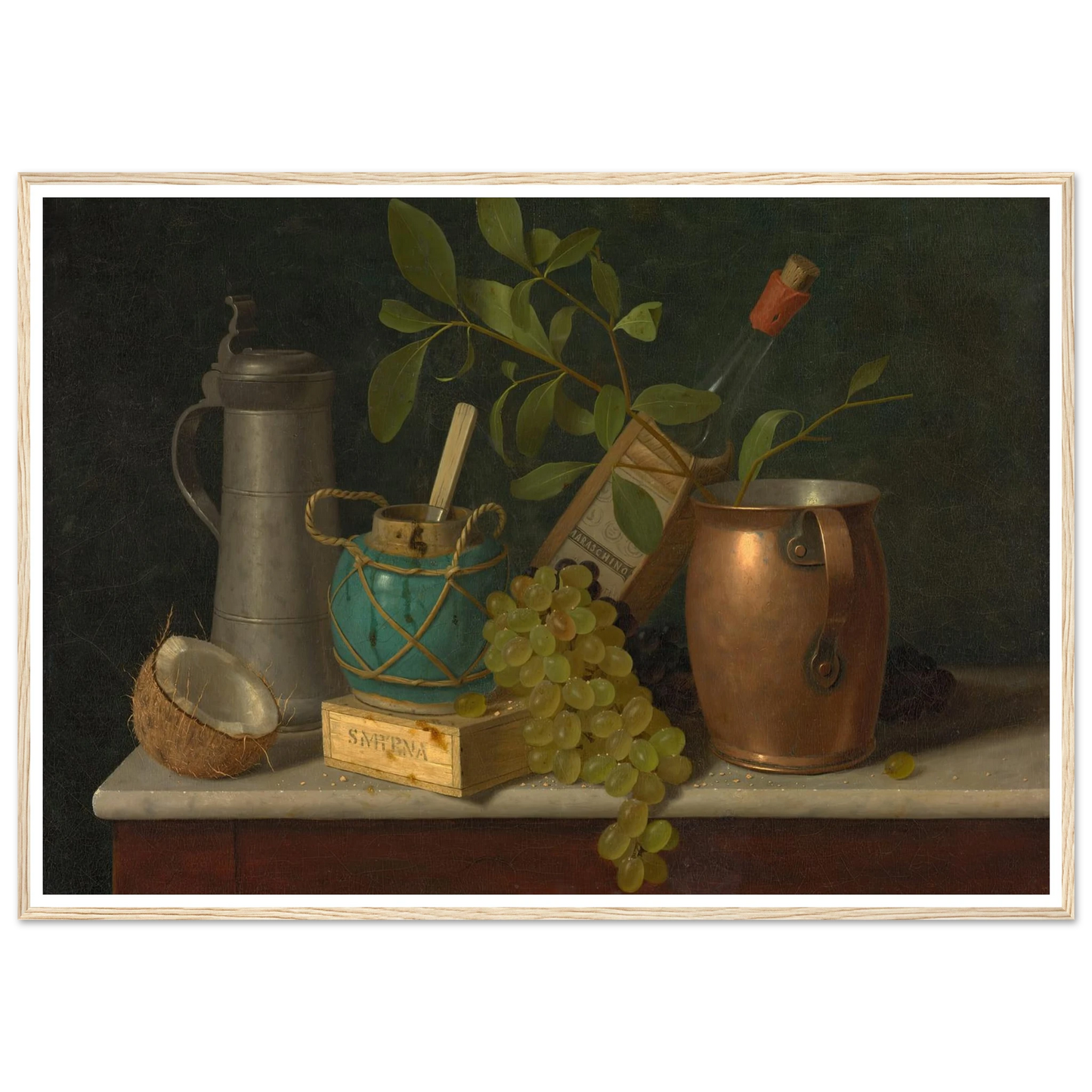 Just Dessert (1891) Art Print | William Michael Harnett - Framed Poster - 30x40 cm / 12x16″ - Black frame