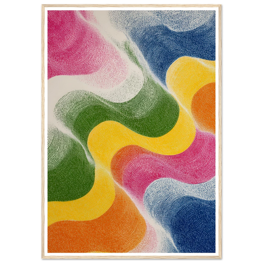 Kinetic Bloom - Framed Poster - 30x40 cm / 12x16″ - Black frame