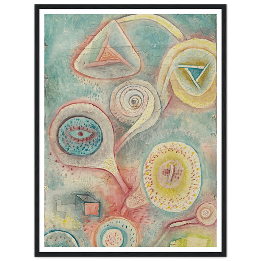 Kleines Blumenstilleben (1926) Art Print | Paul Klee - Framed Poster - 30x40 cm / 12x16″ - Black frame