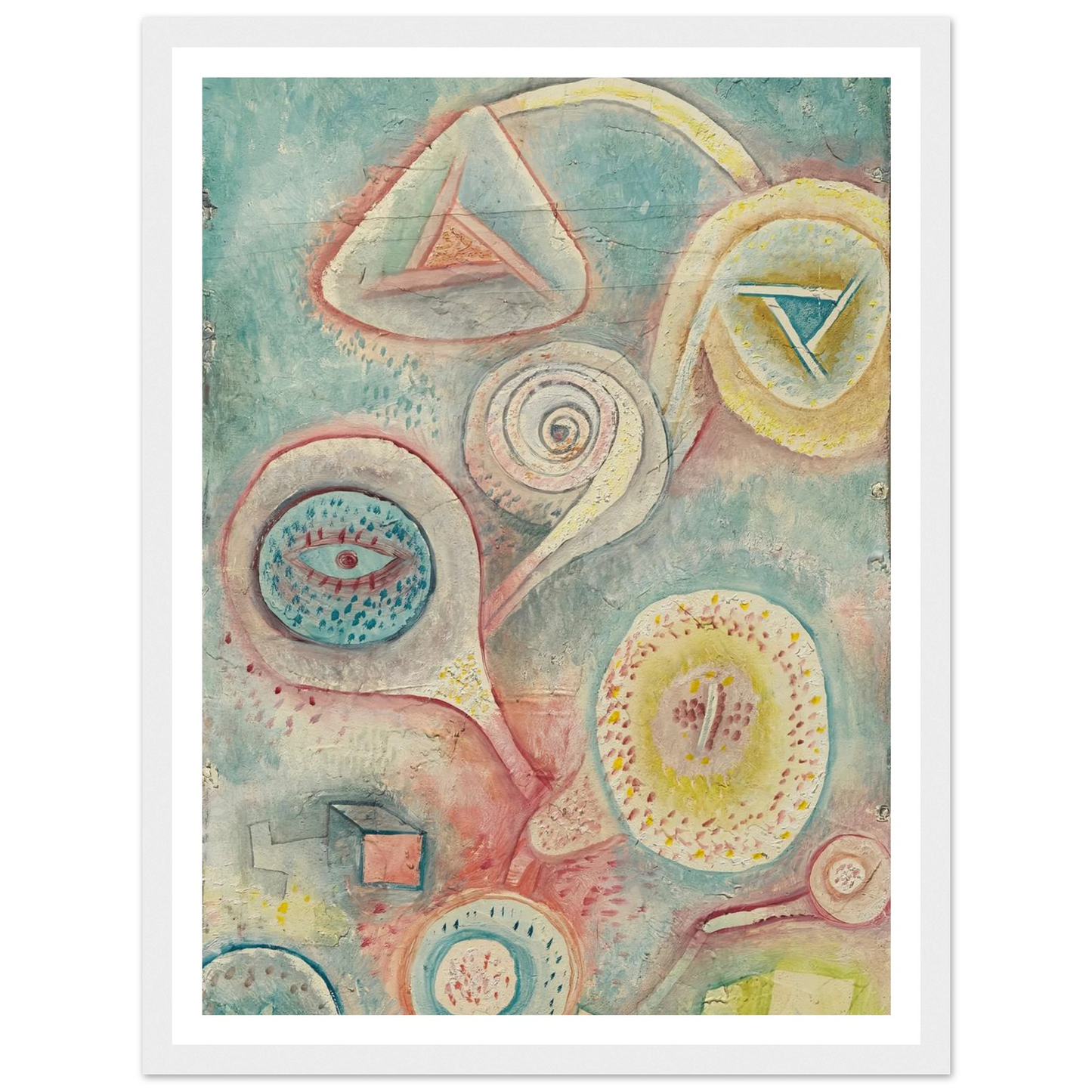 Kleines Blumenstilleben (1926) Art Print | Paul Klee - Framed Poster - 30x40 cm / 12x16″ - Black frame