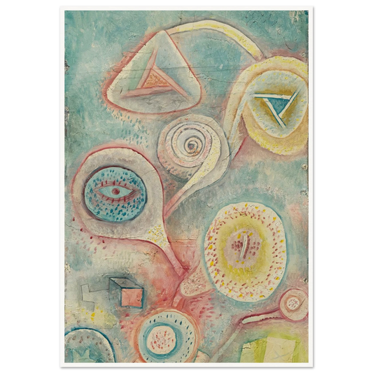 Kleines Blumenstilleben (1926) Art Print | Paul Klee - Framed Poster - 30x40 cm / 12x16″ - Black frame