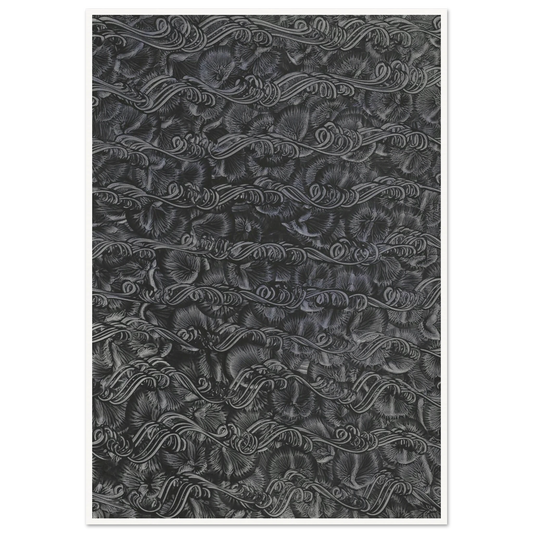 Kleisterpapier mit Verdrängungsdekor (1890 - 1910) Art Print | Anker Kyster - Framed Poster - 30x40 cm / 12x16″ - Black frame