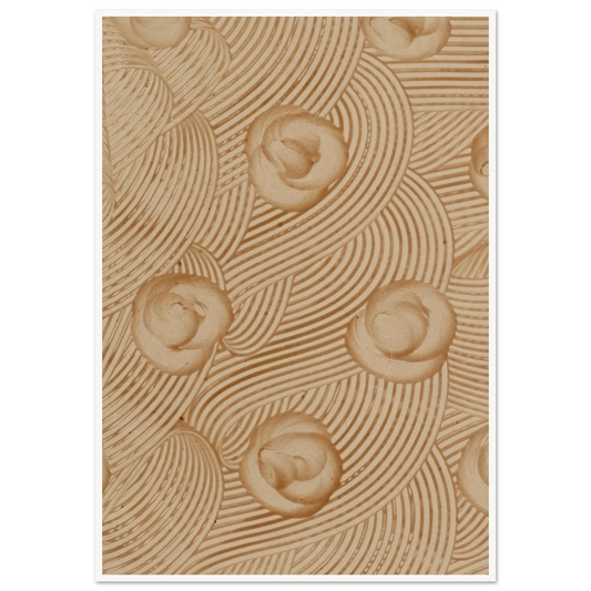 Kleisterpapier mit Verdrängungsdekor (1890) Art Print | Anker Kyster - Framed Poster - 30x40 cm / 12x16″ - Black frame