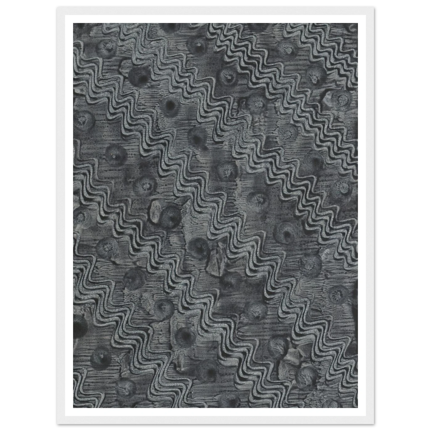 Kleisterpapier mit Verdrängungsdekor (1898) Art Print | Anker Kyster - Framed Poster - 30x40 cm / 12x16″ - Black frame