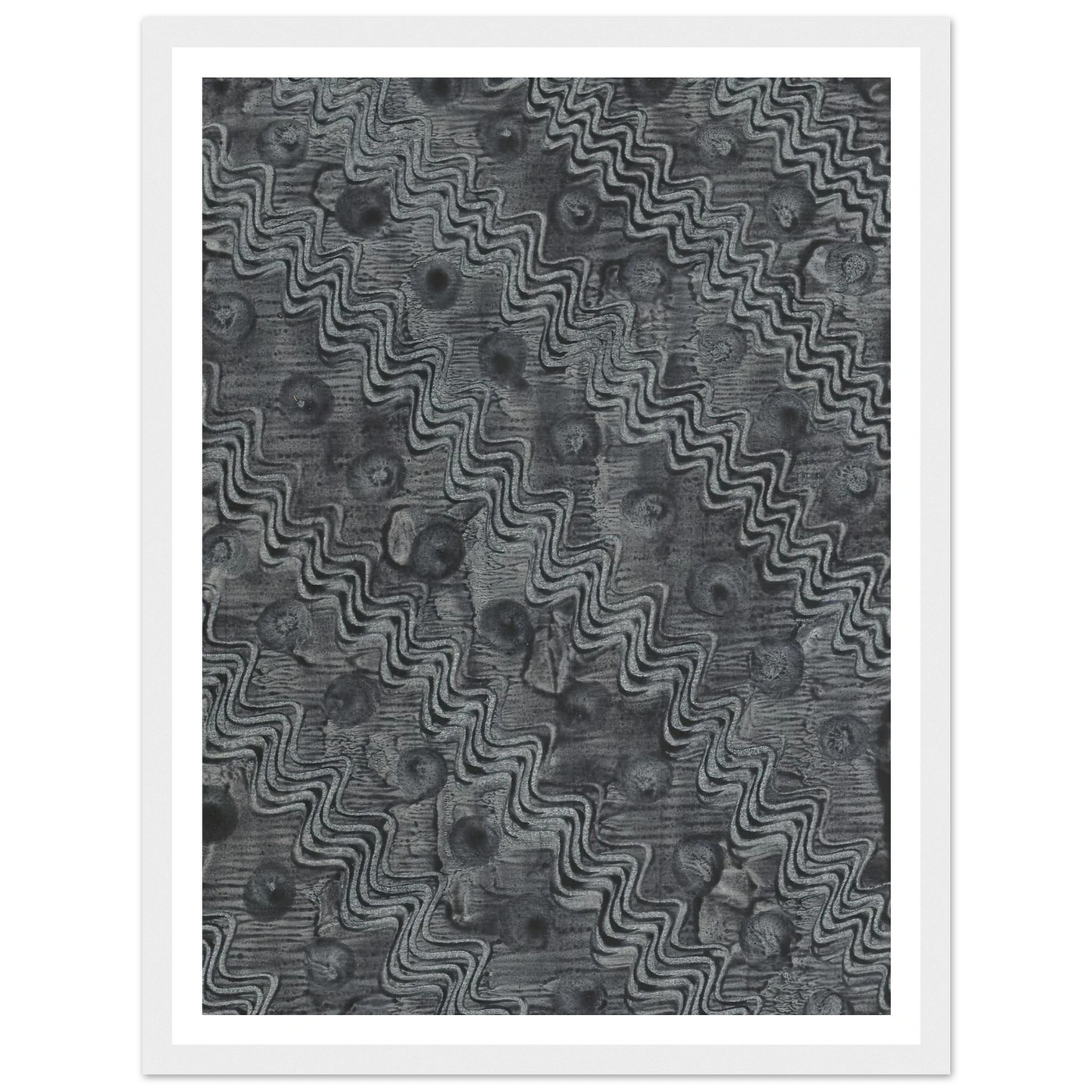 Kleisterpapier mit Verdrängungsdekor (1898) Art Print | Anker Kyster - Framed Poster - 30x40 cm / 12x16″ - Black frame